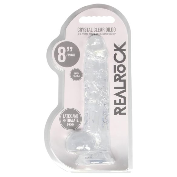 REALROCK - Dildo Realista Transparente (19cm)