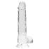 REALROCK - Dildo Realista Transparente (19cm)