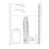 REALROCK - Dildo Realista Transparente (19cm)