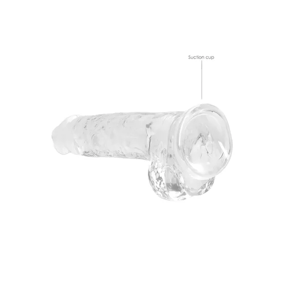 RealRock - dildo realístico transparente - 19cm