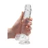 RealRock - dildo realístico transparente - 19cm