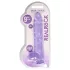 RealRock - dildo realístico transparente - roxo 22cm