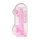 REALROCK - Dildo Realista Translúcido - Rosa (22cm)