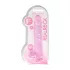 RealRock - dildo realístico transparente - pink 22cm