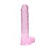 REALROCK - Dildo Realista Translúcido - Rosa (22cm)