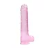 RealRock - dildo realístico transparente - pink 22cm