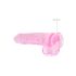 REALROCK - Dildo Realista Translúcido - Rosa (22cm)