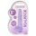 REALROCK - dildo realista translúcido - lilás (15cm)
