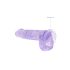 REALROCK - dildo realista translúcido - lilás (15cm)