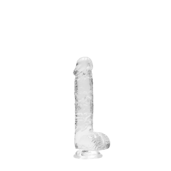 RealRock - dildo realístico transparente - 15cm