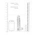 REALROCK - Dildo Realista Transparente (15cm)