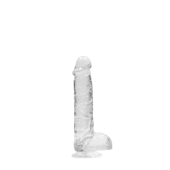 RealRock - dildo realístico transparente - 15cm