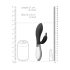 Alexios - Vibrador borboleta com braço clitoriano (preto)