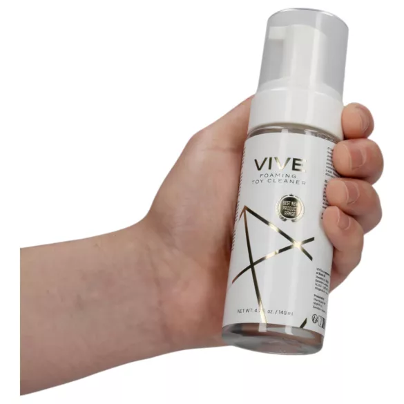 Vive - limpador de brinquedos eróticos em espuma - 140ml