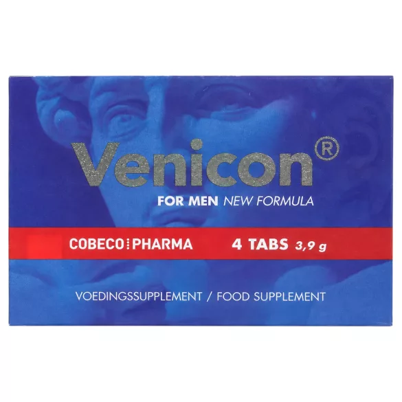 Venicon - cápsulas de suplemento alimentar para homens (4 unidades)