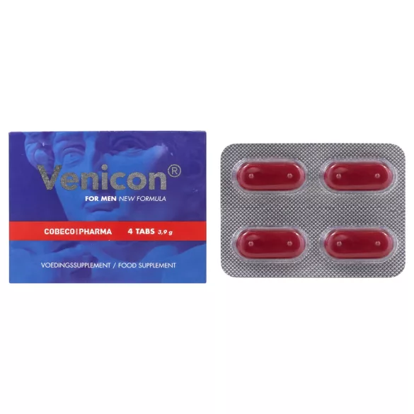 Venicon - cápsulas de suplemento alimentar para homens (4 unidades)