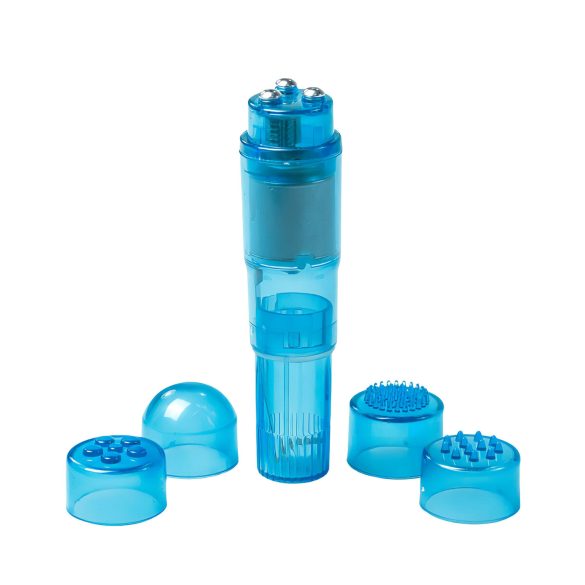 Conjunto Vibrador Easytoys Pocket Rocket - Azul (5 Peças)