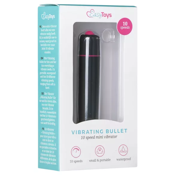 EasyToys Bullet - vibrador tipo bala (preto)