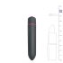 Easytoys Bullet - vibrador à prova d'água (preto)