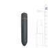 Easytoys - vibrador bullet à prova d'água - preto
