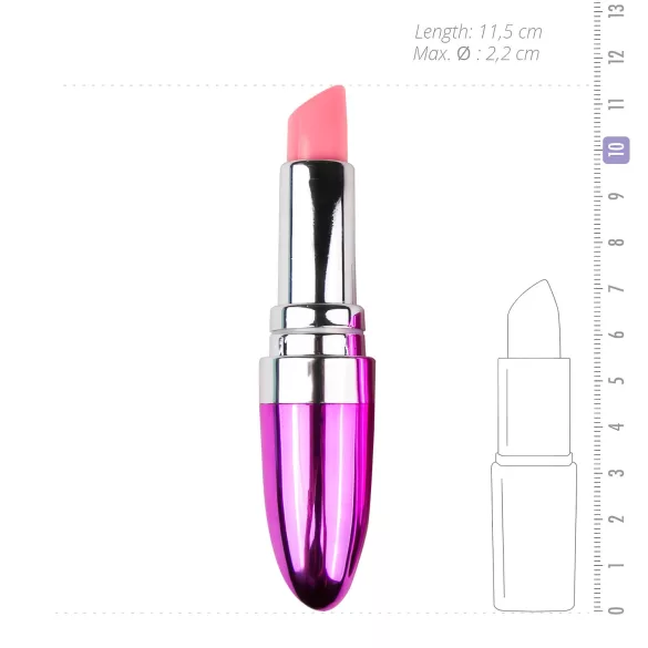 Easytoys - vibrador batom à prova d'água - rosa