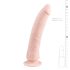 Easytoys - dildo silicone com ventosa (21cm) - natural