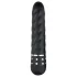 Easytoys Diamond Twirled - vibrador bastão texturizado - silicone preto