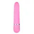 Easytoys Diamond - vibrador reto texturizado - silicone rosa