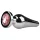 Easytoys Metal No.11 - plug anal com pedra rosa - metal prateado 3,5cm