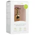 Easytoys Metal No.1 - plug anal cônico com pedra lilás - dourado 2,5cm