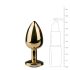 Easytoys Metal Nº1 - Plug Anal Cônico Dourado com Pedra Branca (2,5cm)