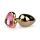 Easytoys Metal No.3 - Plug Anal - Ouro-Rosa (2,5cm)