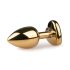 Easytoys Metal No.3 - Plug Anal - Ouro-Rosa (2,5cm)