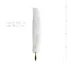 Easytoys Fox NO13 - plug anal metálico com cauda de raposa - dourado branco