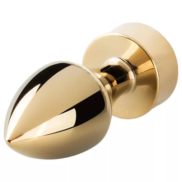Easytoys Fox NO13 - plug anal metálico com cauda de raposa - dourado branco
