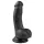 Easytoys - dildo com ventosa e escroto 15cm - preto