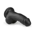 Easytoys - dildo com ventosa e escroto 15cm - preto