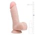 Easytoys - Dildo com Ventosa e Testículos (17,5 cm) - Cor Natural