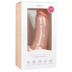 Easytoys - dildo com ventosa e escroto - 20cm - cor natural