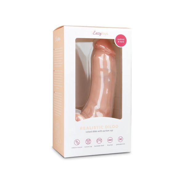 Easytoys - Dildo Natural com Ventosa e Testículos (20cm)