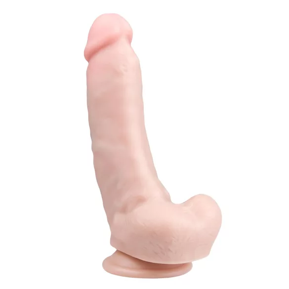 Easytoys - dildo com ventosa e escroto - 20cm - cor natural