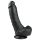 Easytoys - Dildo com ventosa e testículos (20cm) - preto