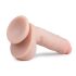 Easytoys - Dildo com ventosa e testículos (22,5cm) - natural