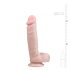 Easytoys - Dildo com ventosa e testículos (22,5cm) - natural