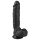 Easytoys - Dildo com ventosa e escroto (22,5 cm) - Preto