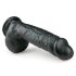 Easytoys - Dildo com ventosa e escroto (22,5 cm) - Preto