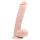 Easytoys - Dildo Grande com Ventosa e Testículos (26,5cm) - Cor Natural