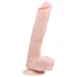 Easytoys - dildo com ventosa e escroto - realístico 26,5cm - cor natural