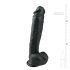 Easytoys - Dildo Grande com Ventosa e Testículos (26,5cm) - Preto