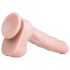 Easytoys - Dildo Grande com Ventosa e Escroto (29.5cm) - Cor Natural